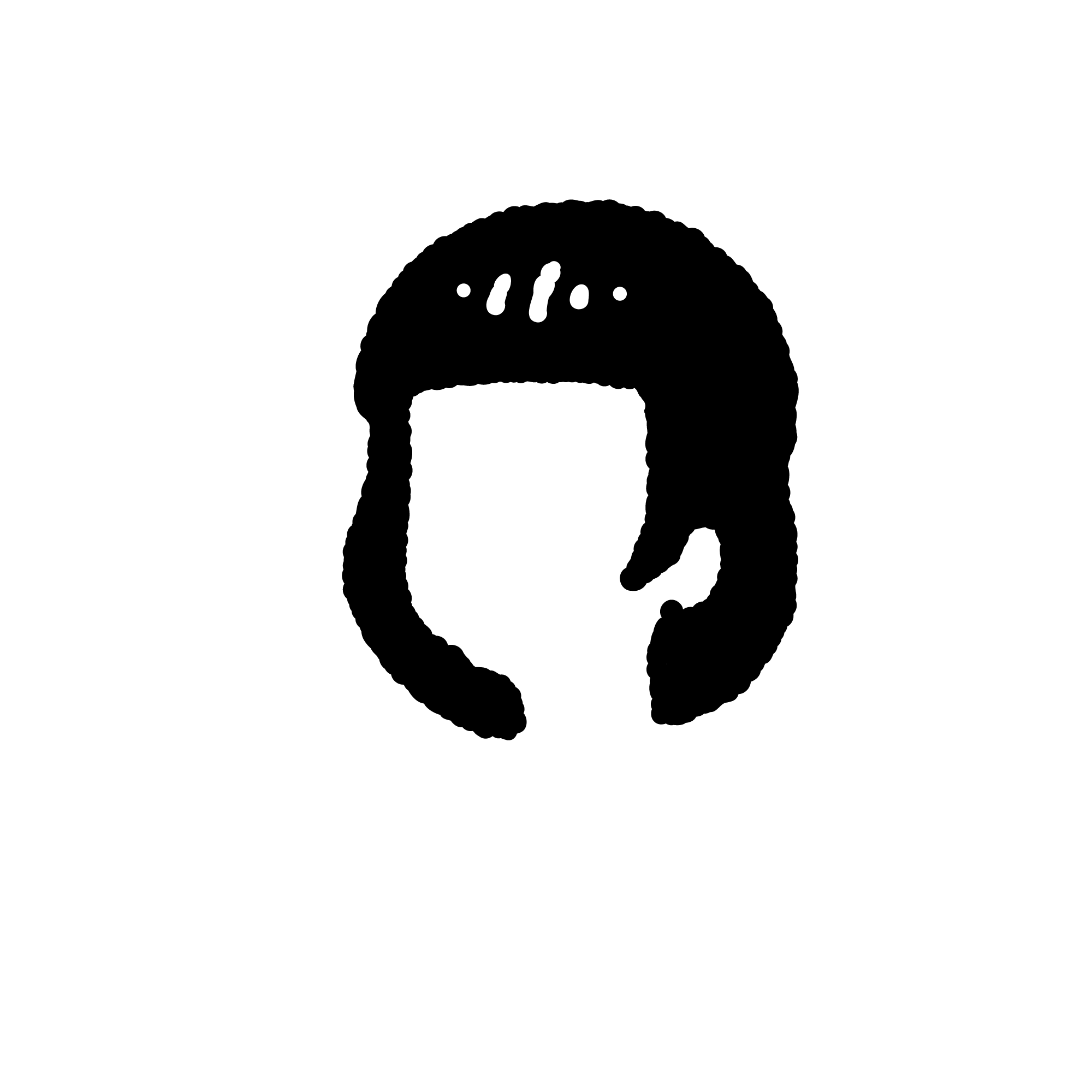 067 フラット前髪黒